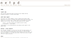 Desktop Screenshot of netpd.org